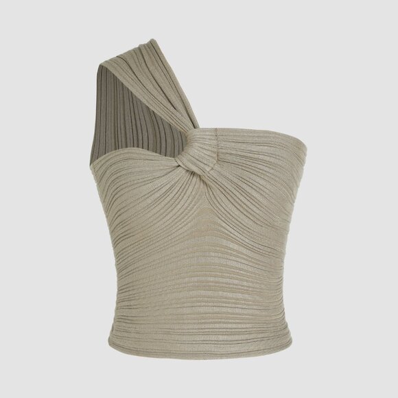 One Shoulder Crop Top - Picture 1 of 5